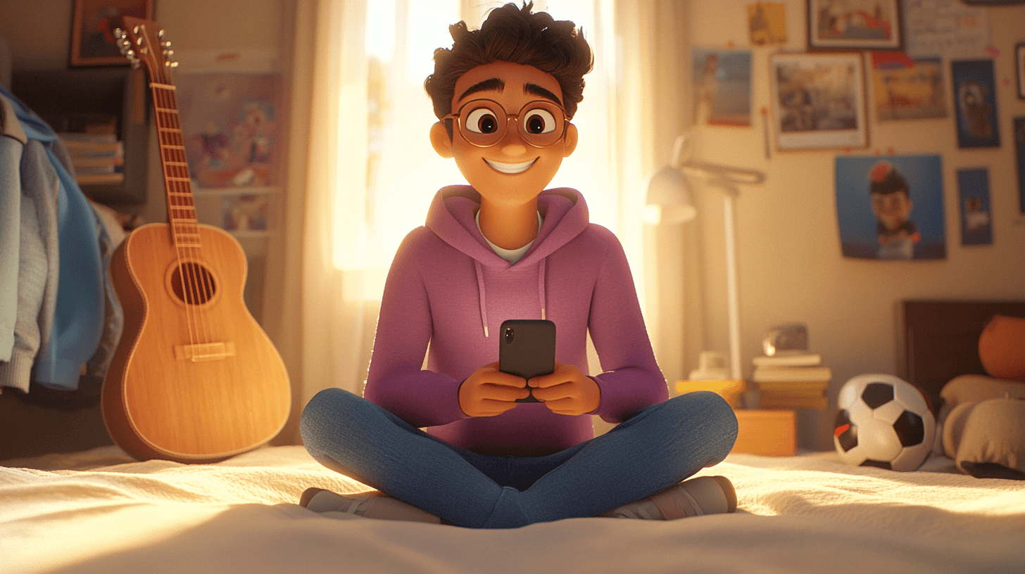 Day 1 scene from Alex's AI companion journal